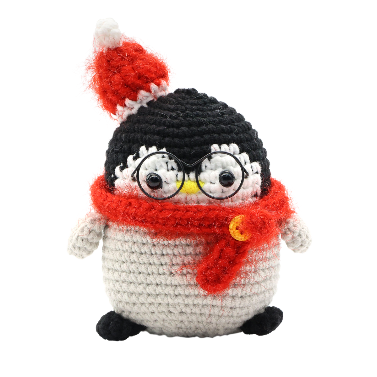 Christmas Penguin - DIY Keychain Crochet Kit
