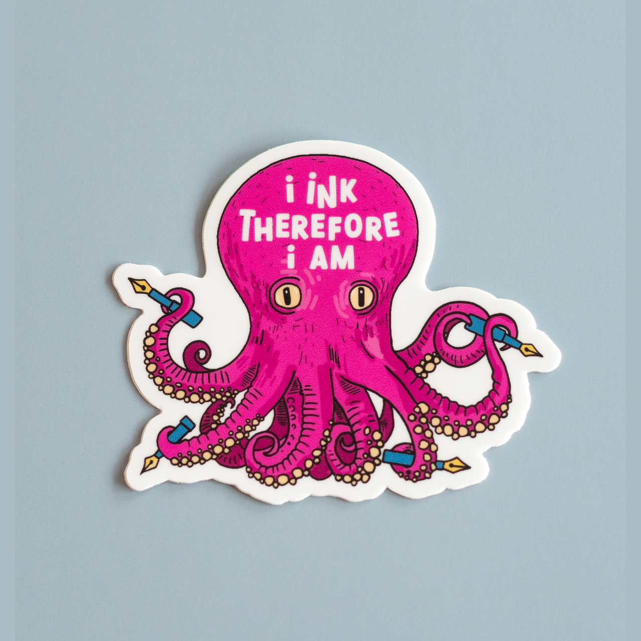 Funny Cute Octopus Sticker