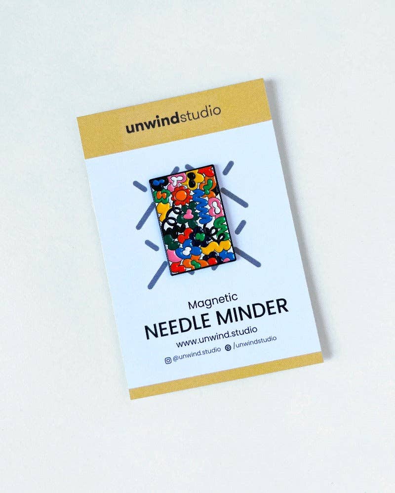 Jungley Flowers Magnet - Needle Minder (Enamel Pin)