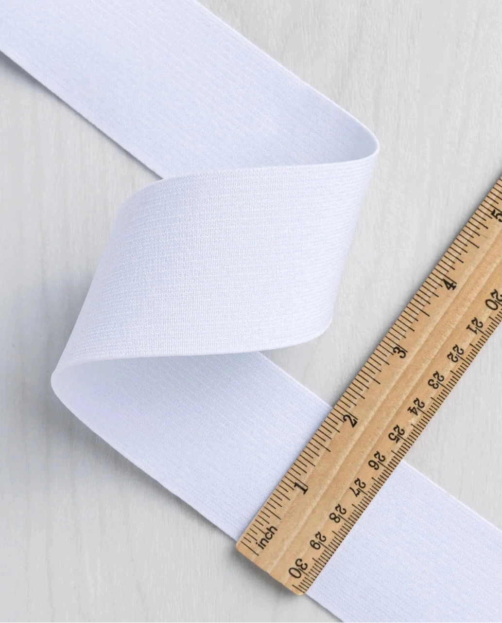 No Roll Woven Elastic - Various Widths - (Per 1 Meter)