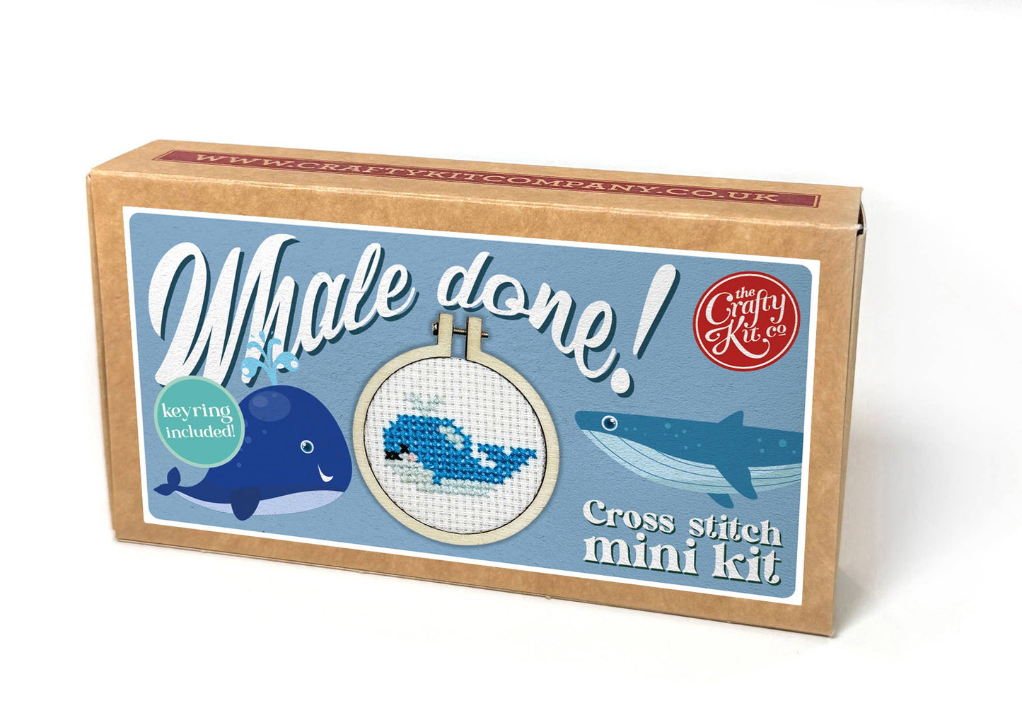 'Whale Done!' | Mini Matchbox Cross Stitch Kit
