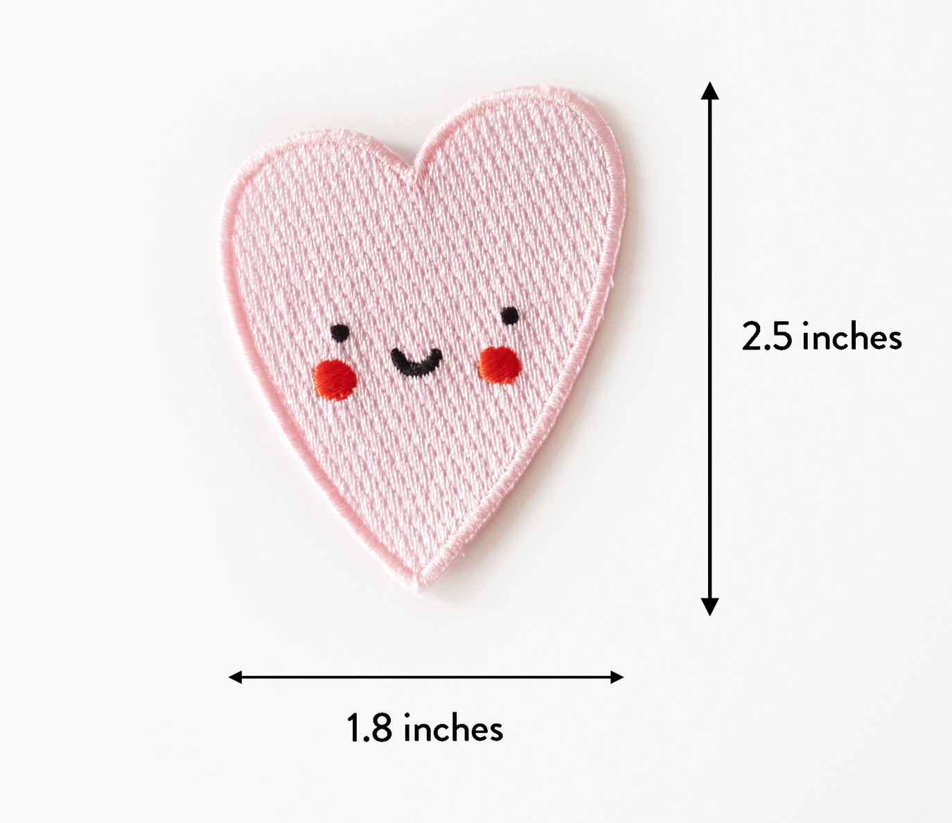 Cute Heart Iron-On Patch