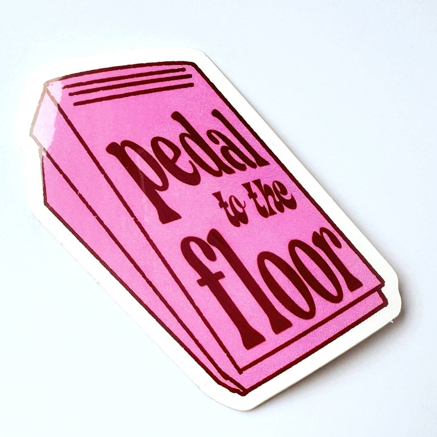 Pedal to the floor Sewing Quilting Sticker