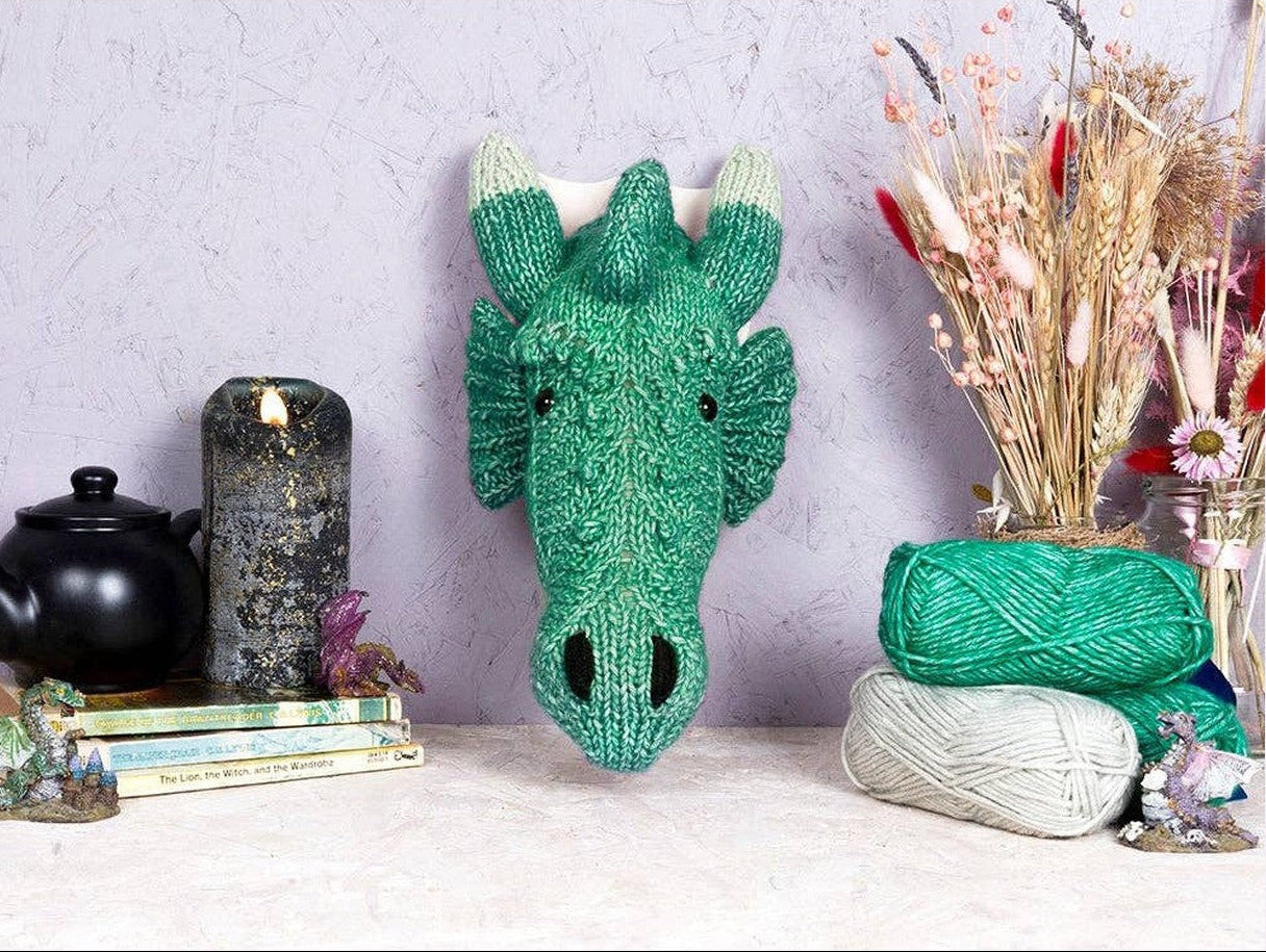 Mini Dragon Head Knitting Kit