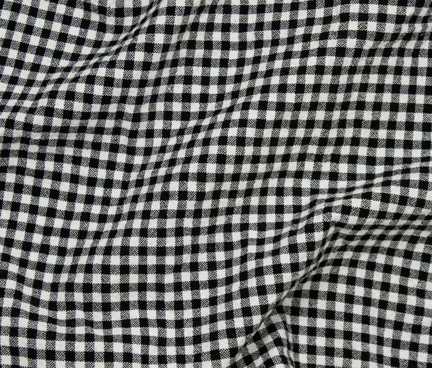 Organic Gingham - Black (Per ½ Meter)