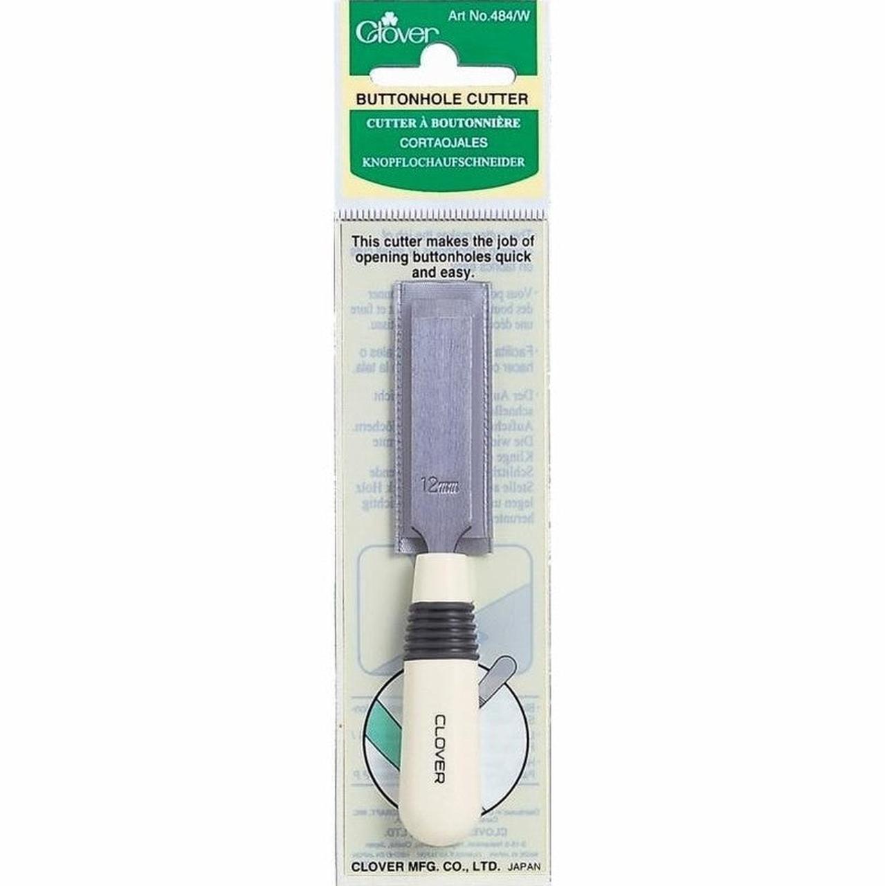 Clover Button Hole Cutter - White
