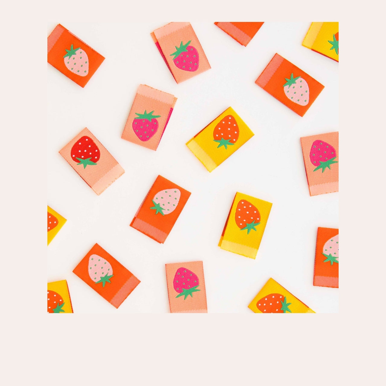 Strawberry Multipack Woven Sewing Labels by Sarah Hearts