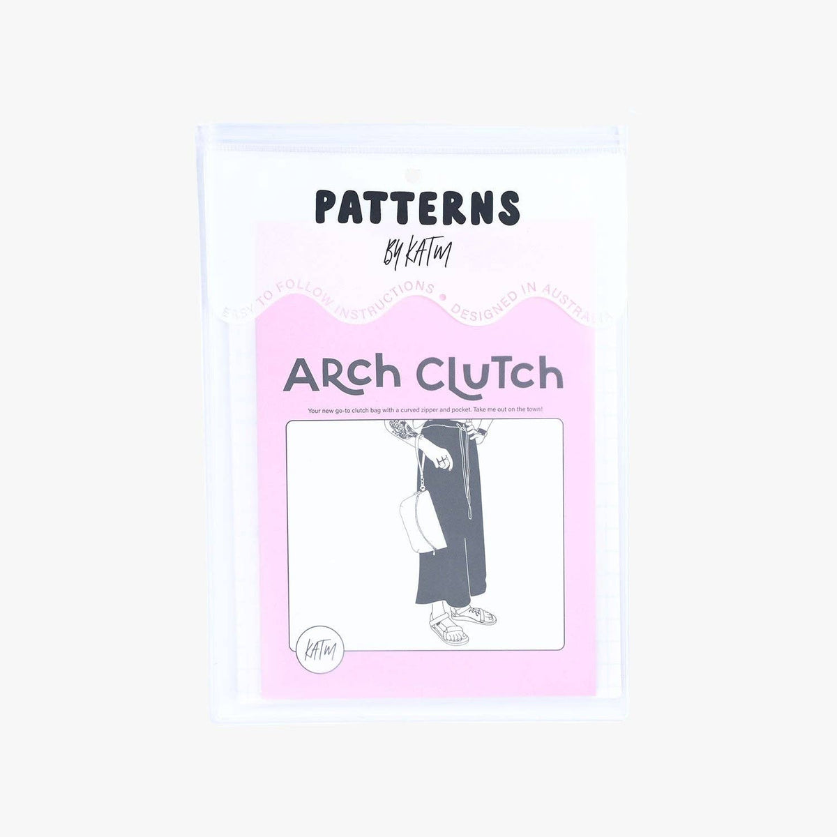 Arch Clutch Printed Sewing Pattern by KATM