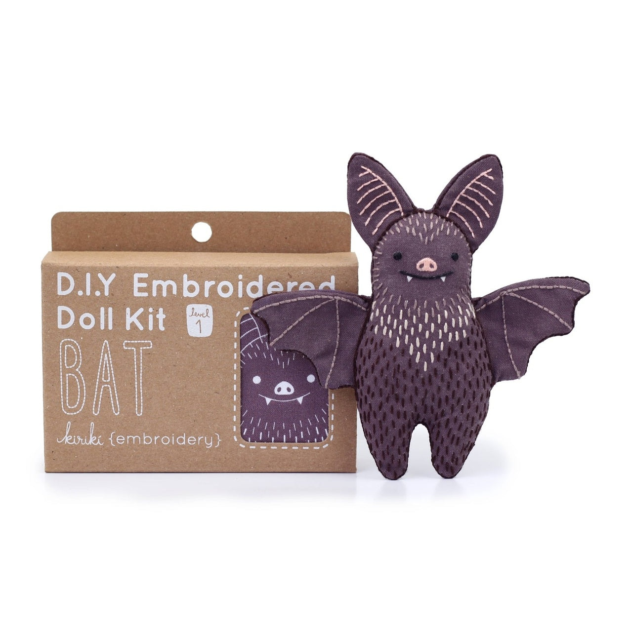 Bat (Level 1) - Embroidery Kit