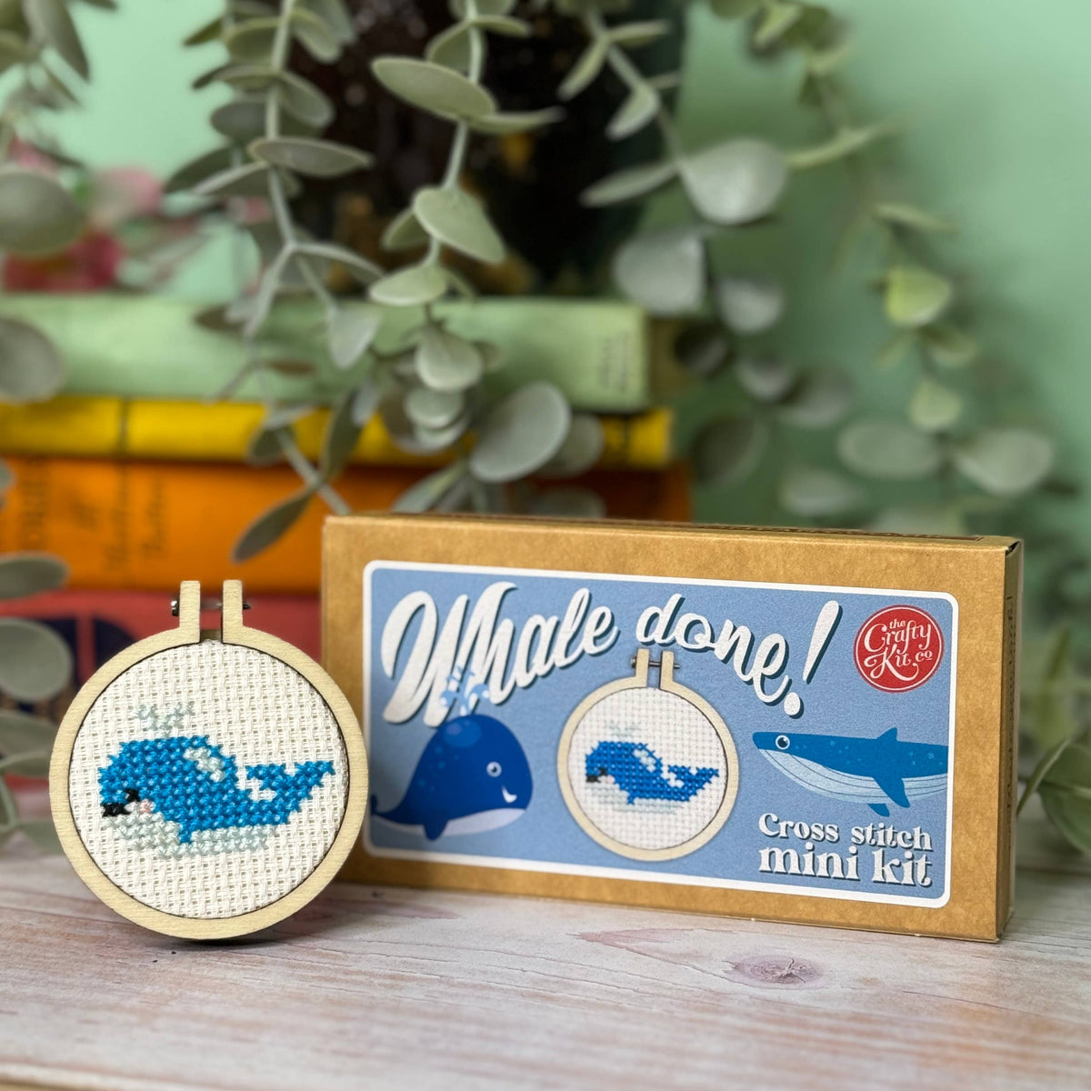 'Whale Done!' | Mini Matchbox Cross Stitch Kit
