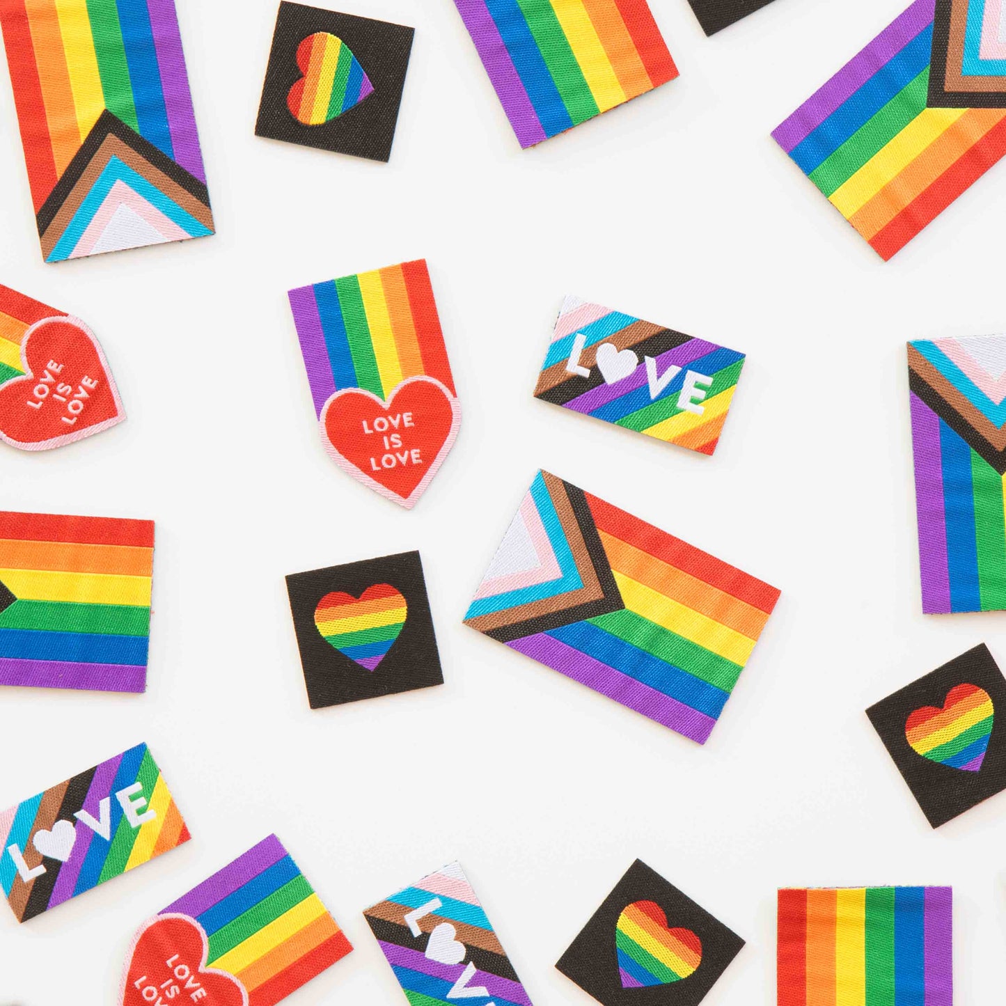 Pride Rainbow - Iron-on Label Multipack