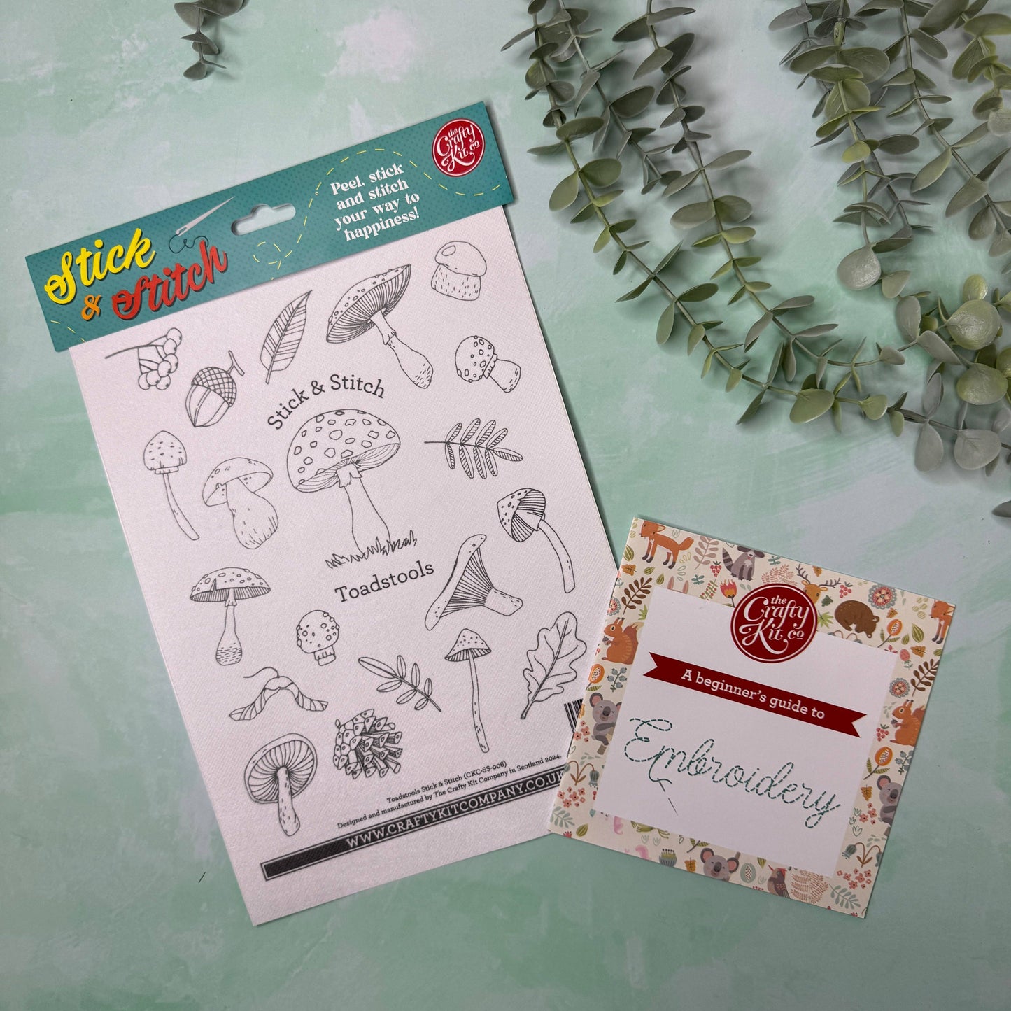 Toadstools Stick & Stitch