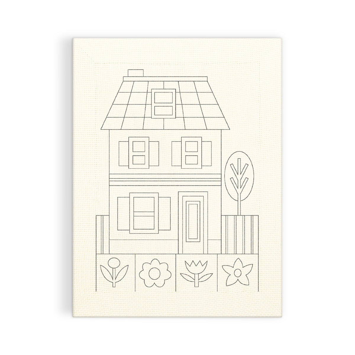 Cozy Cottage Punch Needle Kit by (artist) Molly Egan