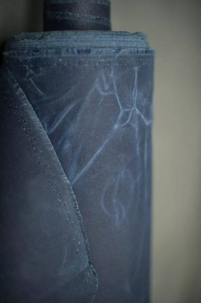 Navy Organic Cotton Oilskin - Merchant & Mills (Per ½ Meter)