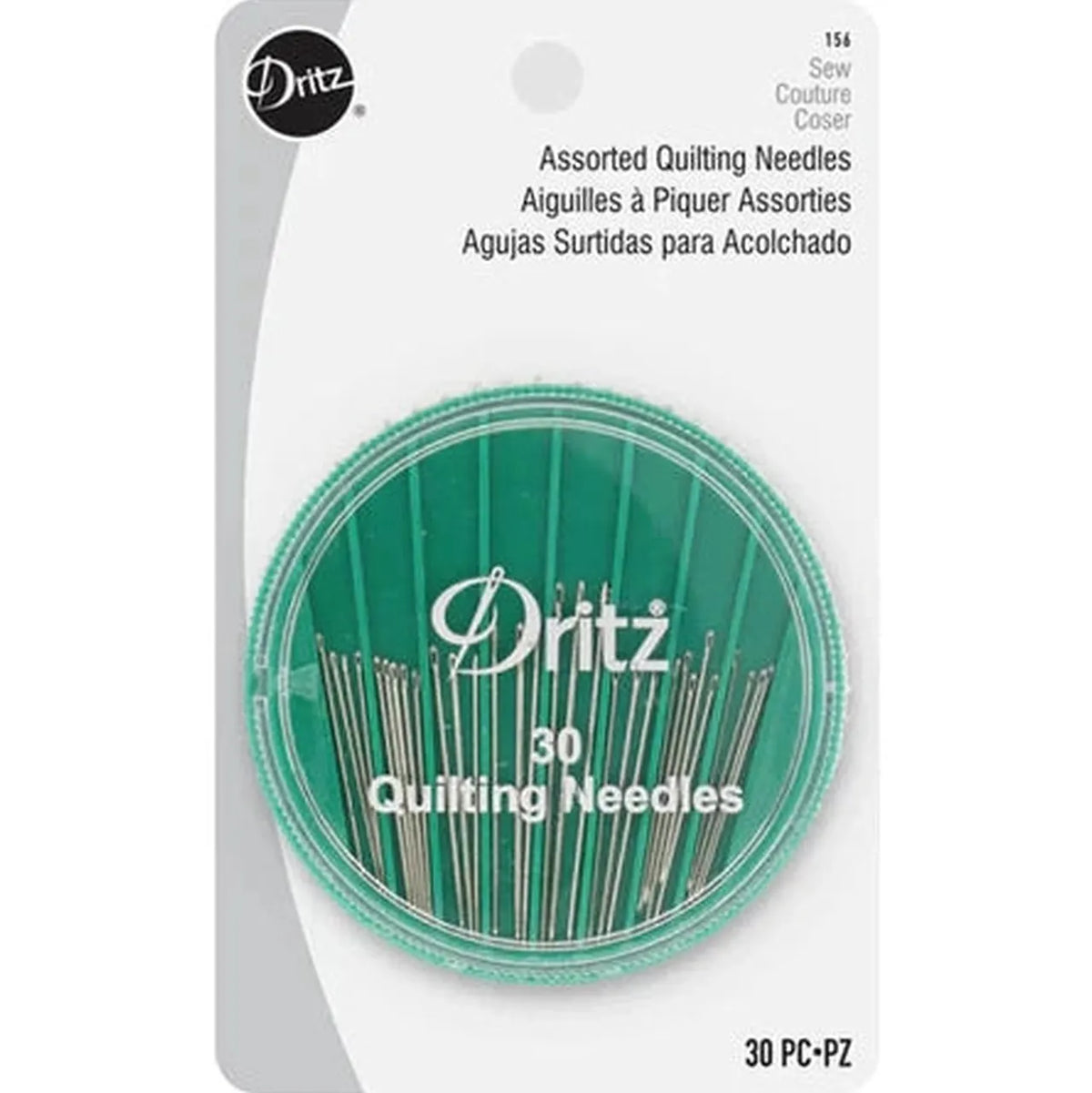 Dritz Assorted Quilting Needles with Dial-A-Needle Case