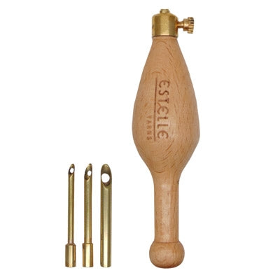 Wooden Punch Needle with Interchangeable Tips