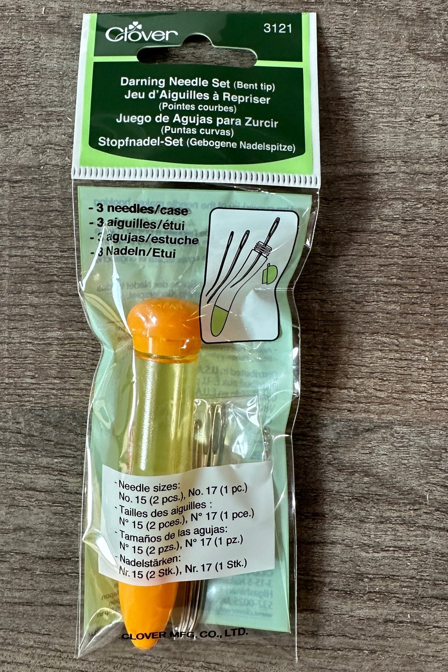 Clover Darning Needle Set- Bent Tip