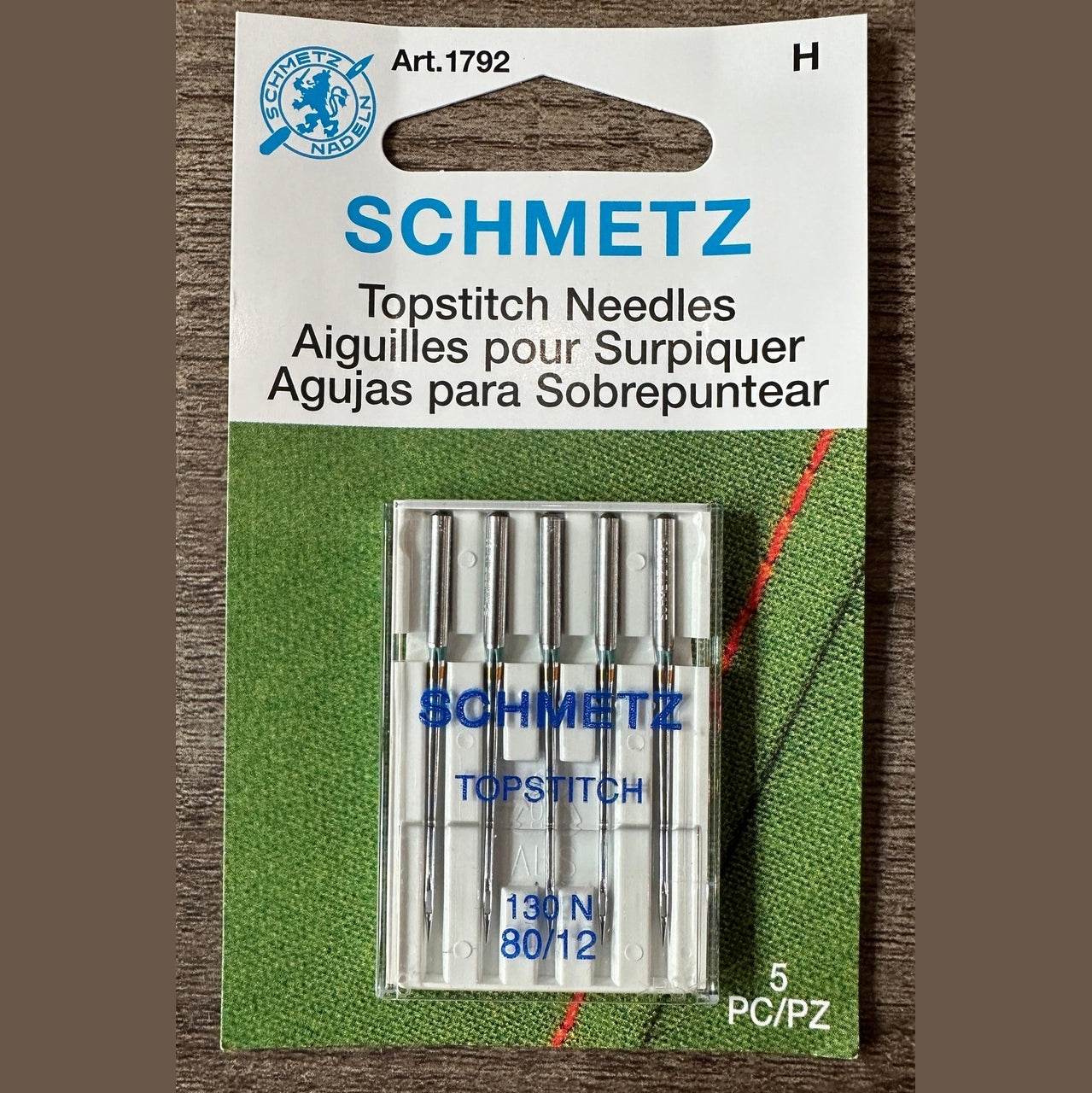 Schmetz Topstitch Needles 80/12 – 5 Pack (Extra Long Eye)