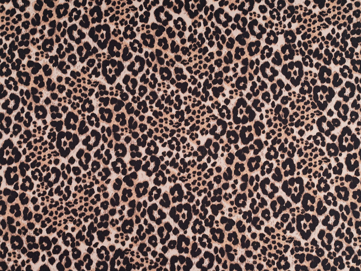 Leopard Print - Denim (Per ½ Meter)