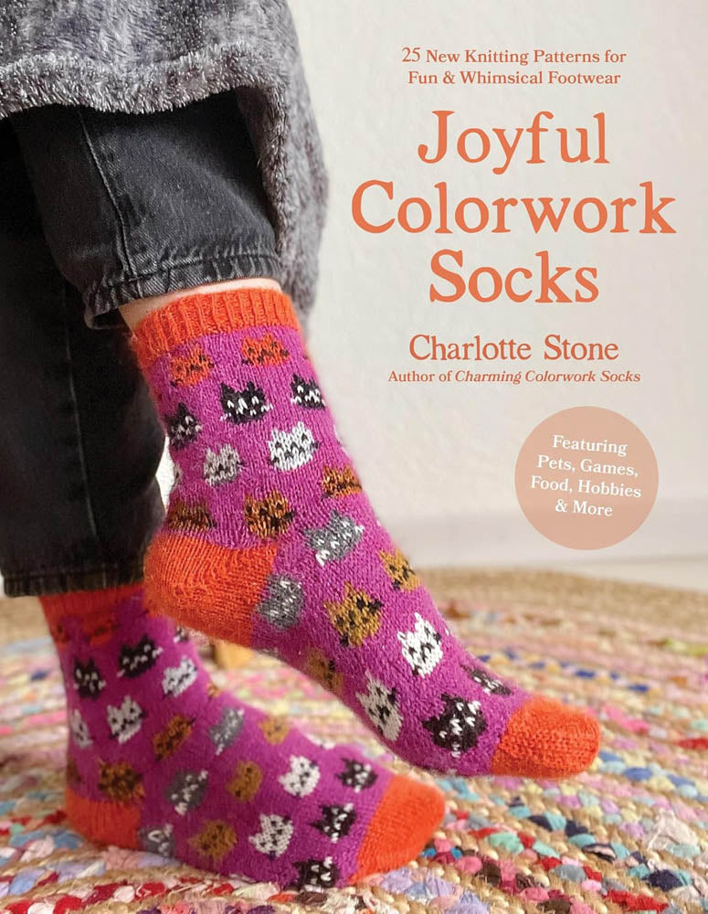 Joyful Colourwork Socks by Charlotte Stone