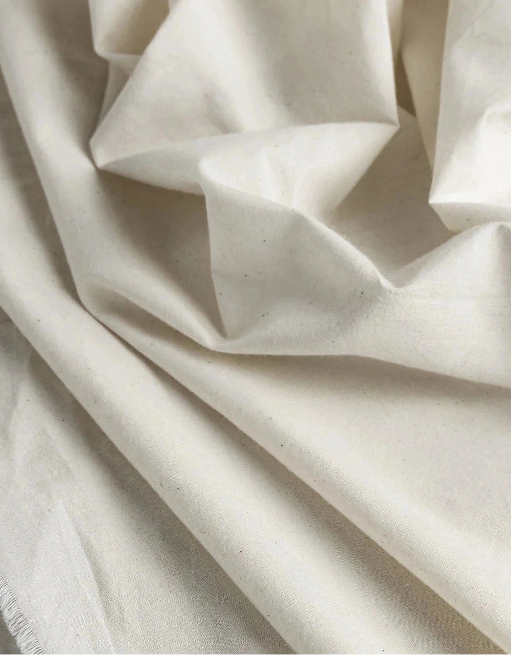 Organic Cotton Muslin - Natural (Per ½ Meter)