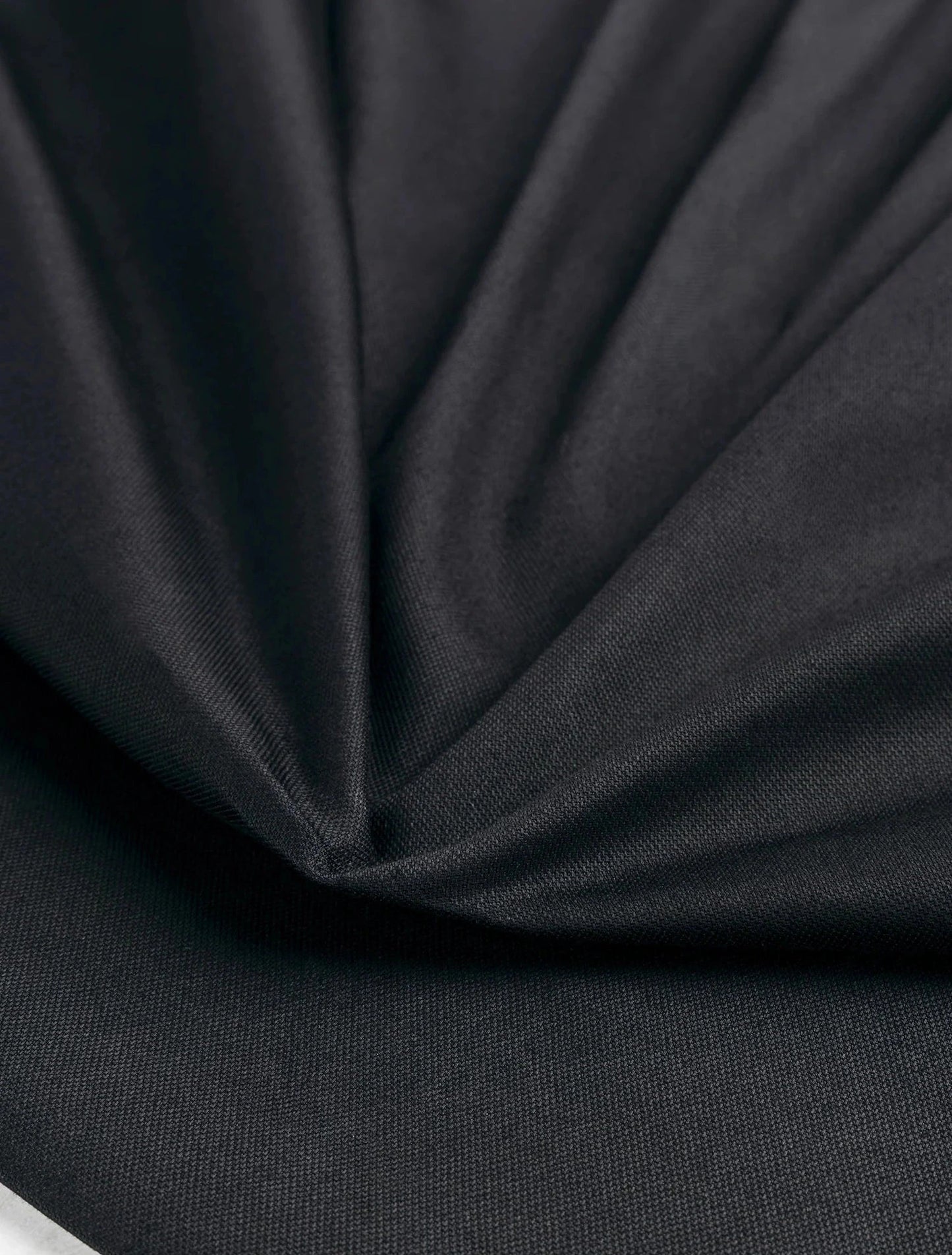 Organic Cotton Stretch Canvas - Black (Per ½ Meter)