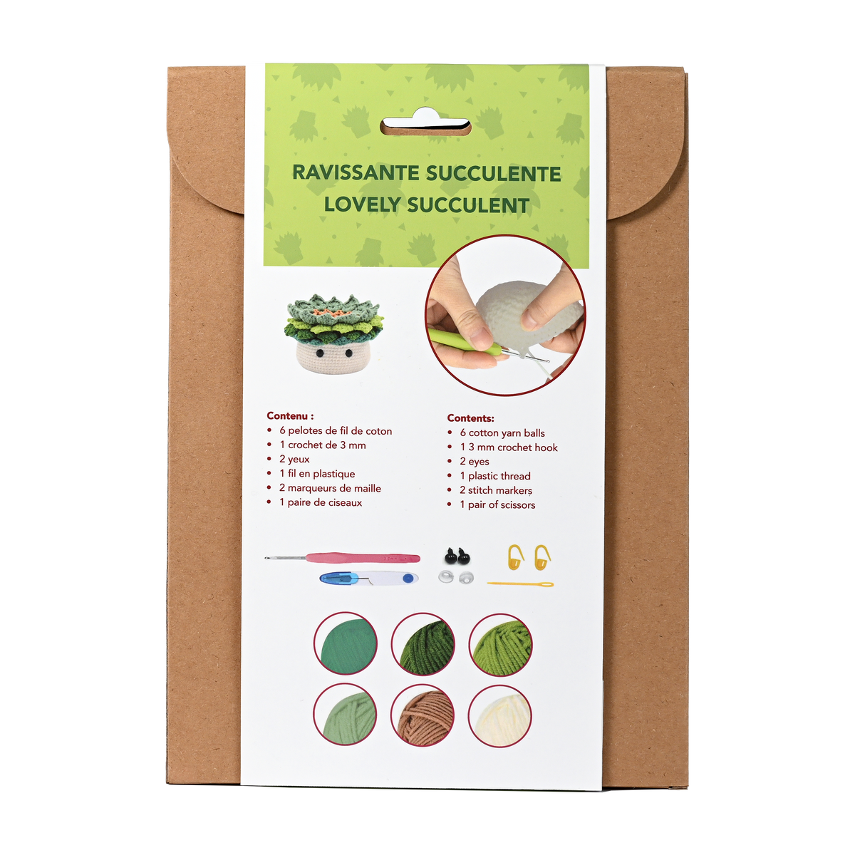 Lovely Succulent - DIY Crcohet Kit