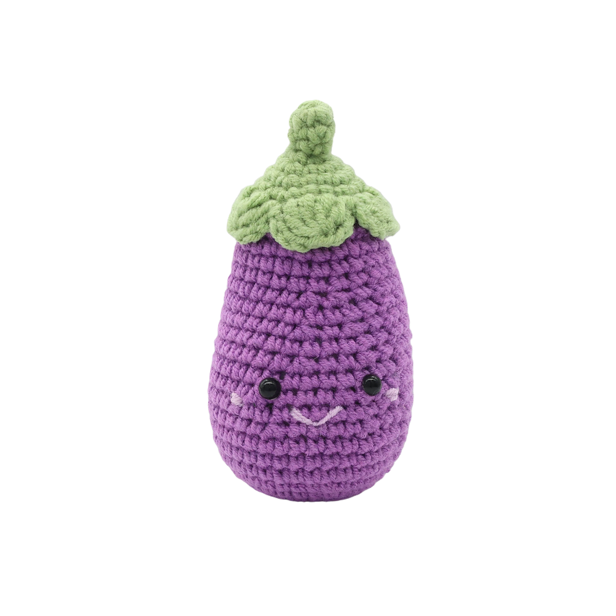 Eggplant - DIY Crochet Keyring Kit