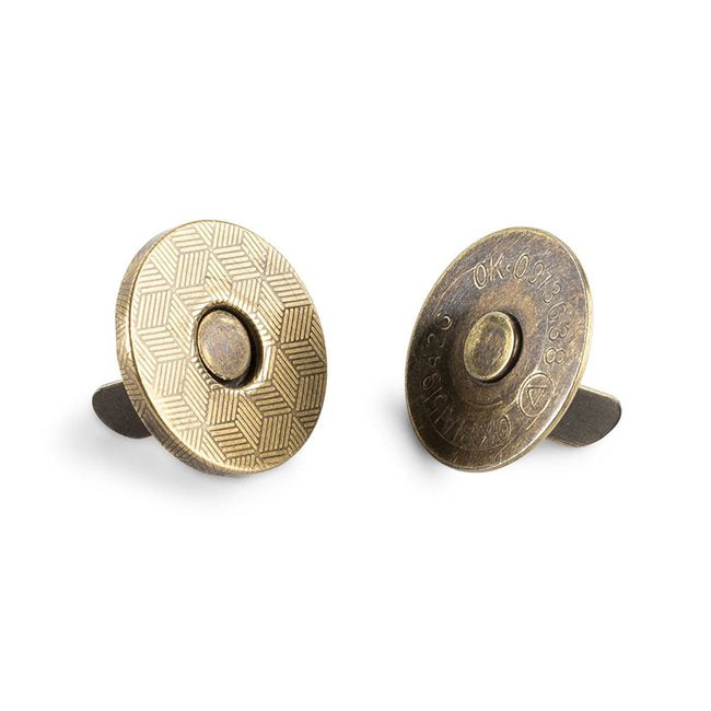 Thin Magnetic Snaps - Bag Hardware 3/4" (Various Colours)