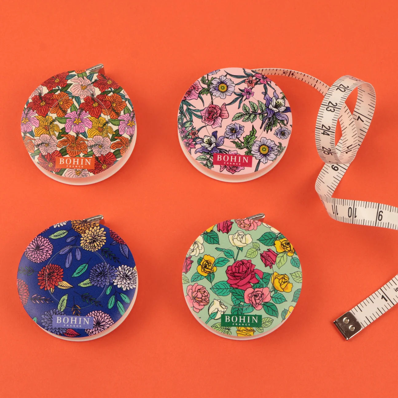 Bohin Blossom Retractable Tape Measure
