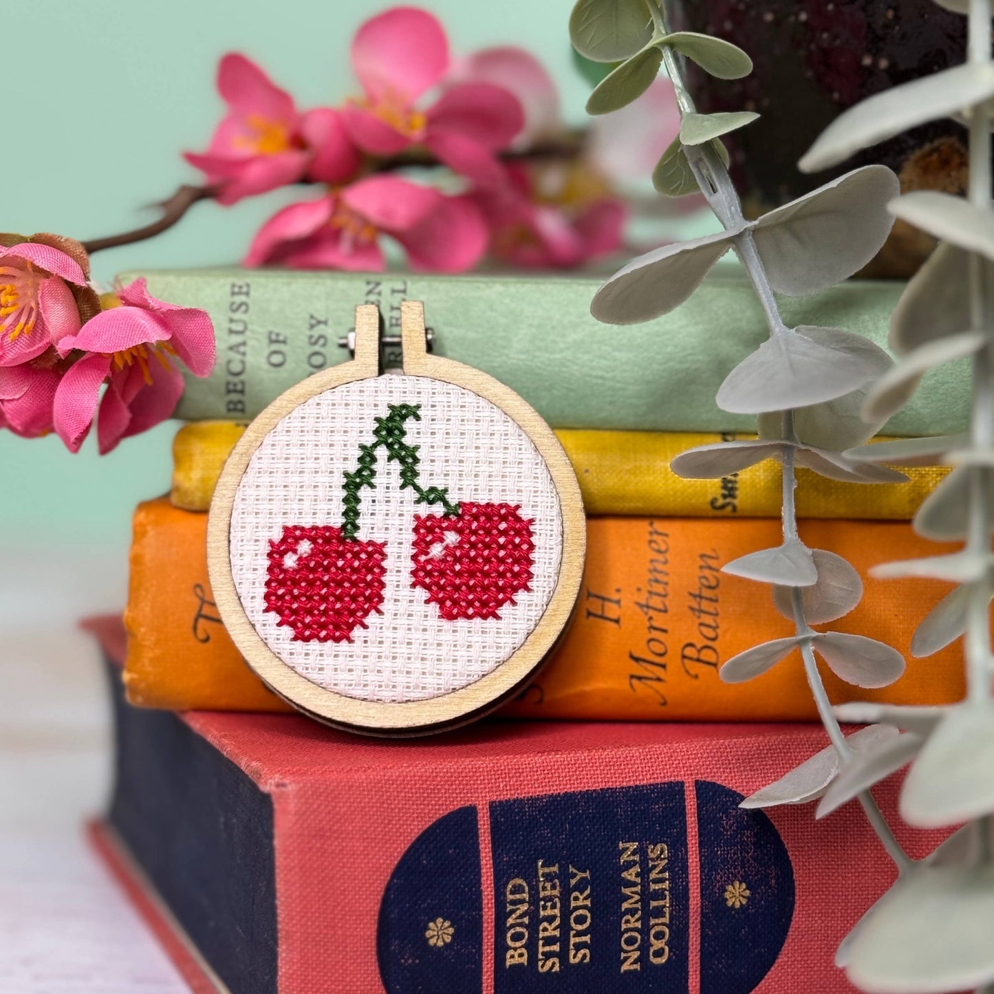 'I Love You Cherry Much' | Mini Matchbox Cross Stitch Kit