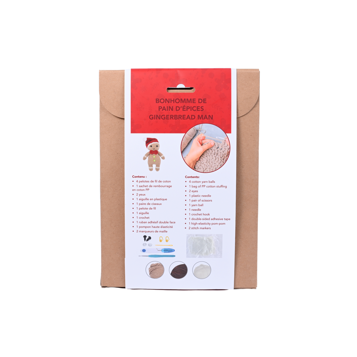 Gingerbread Man - DIY Crochet Kit