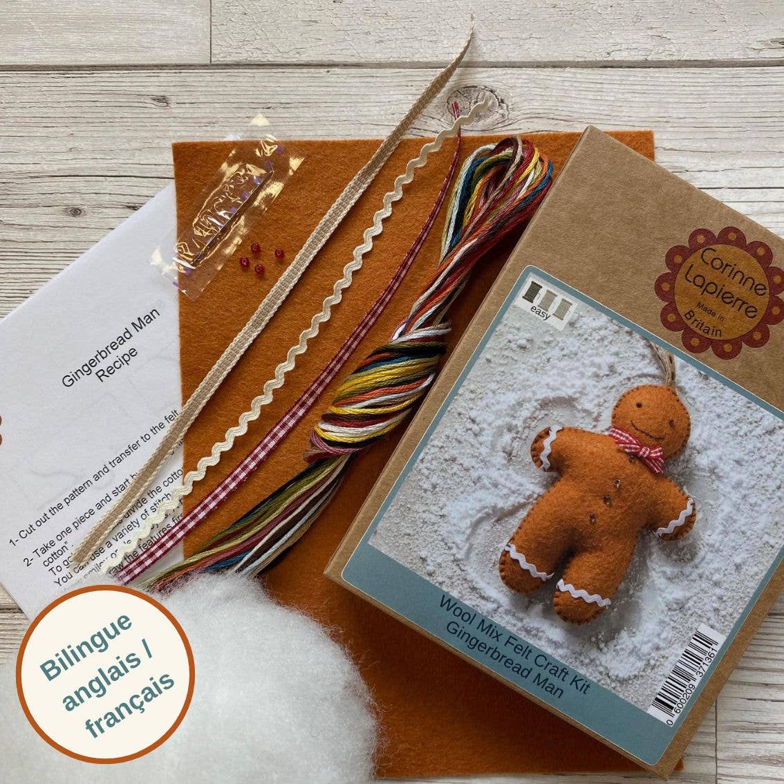 Gingerbread Man - Felt Craft Mini Kit