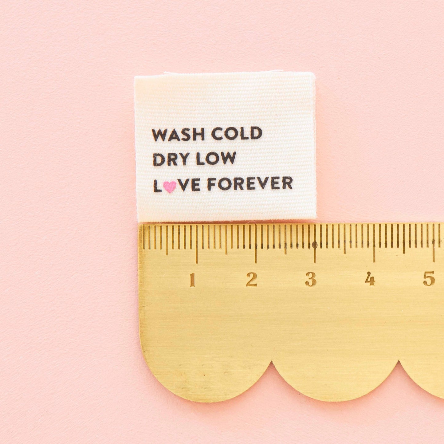 Wash Cold Dry Low - Sewing Woven Label by Sarah Hearts