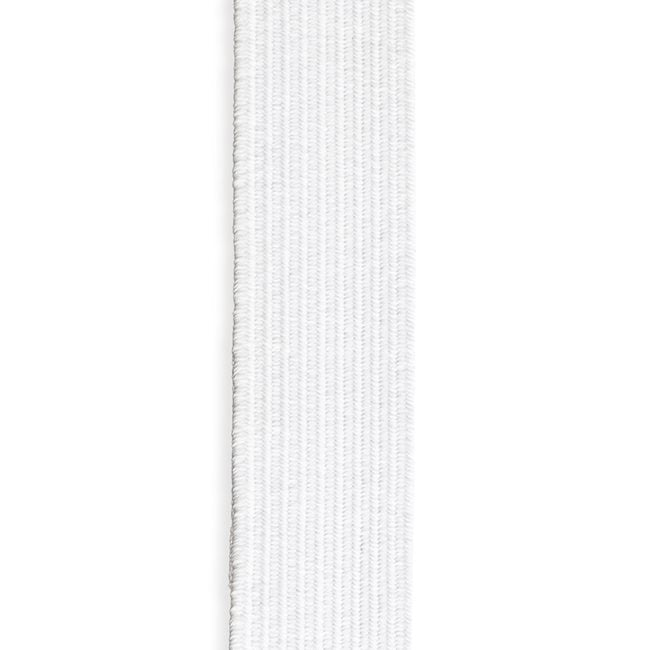Braided Elastic 1" - White (Per Meter)