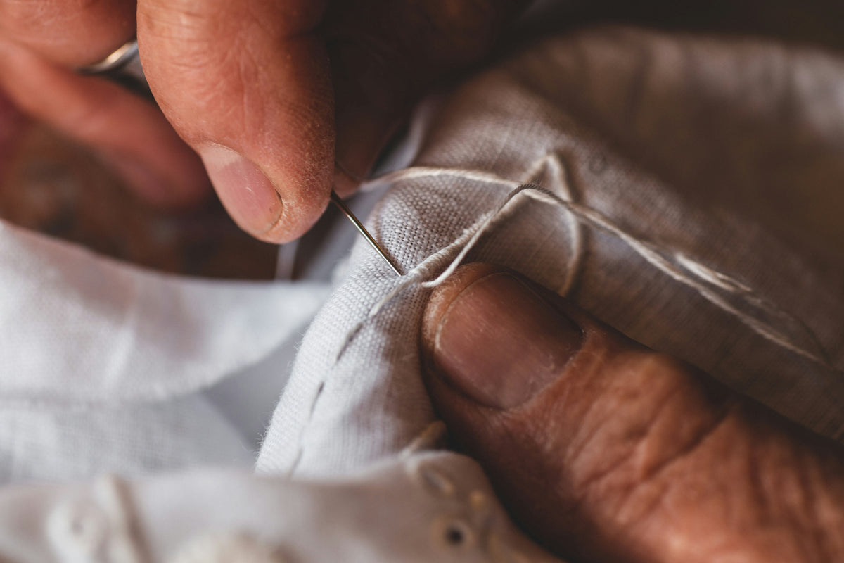 Visble Hand Mending with Hayley from Out There Gear Repair