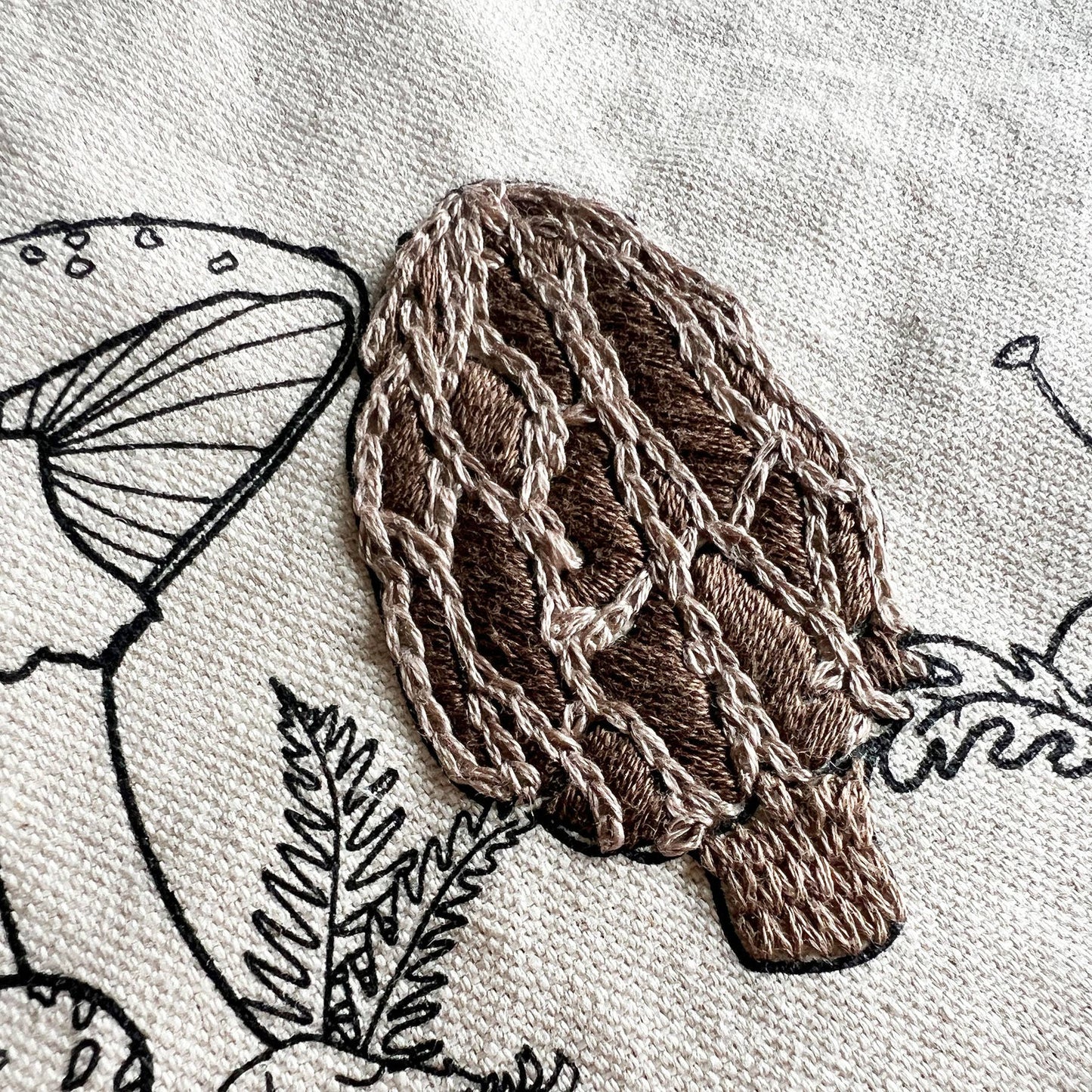 Grow Through What You Go Through Tote Bag Embroidery Kit