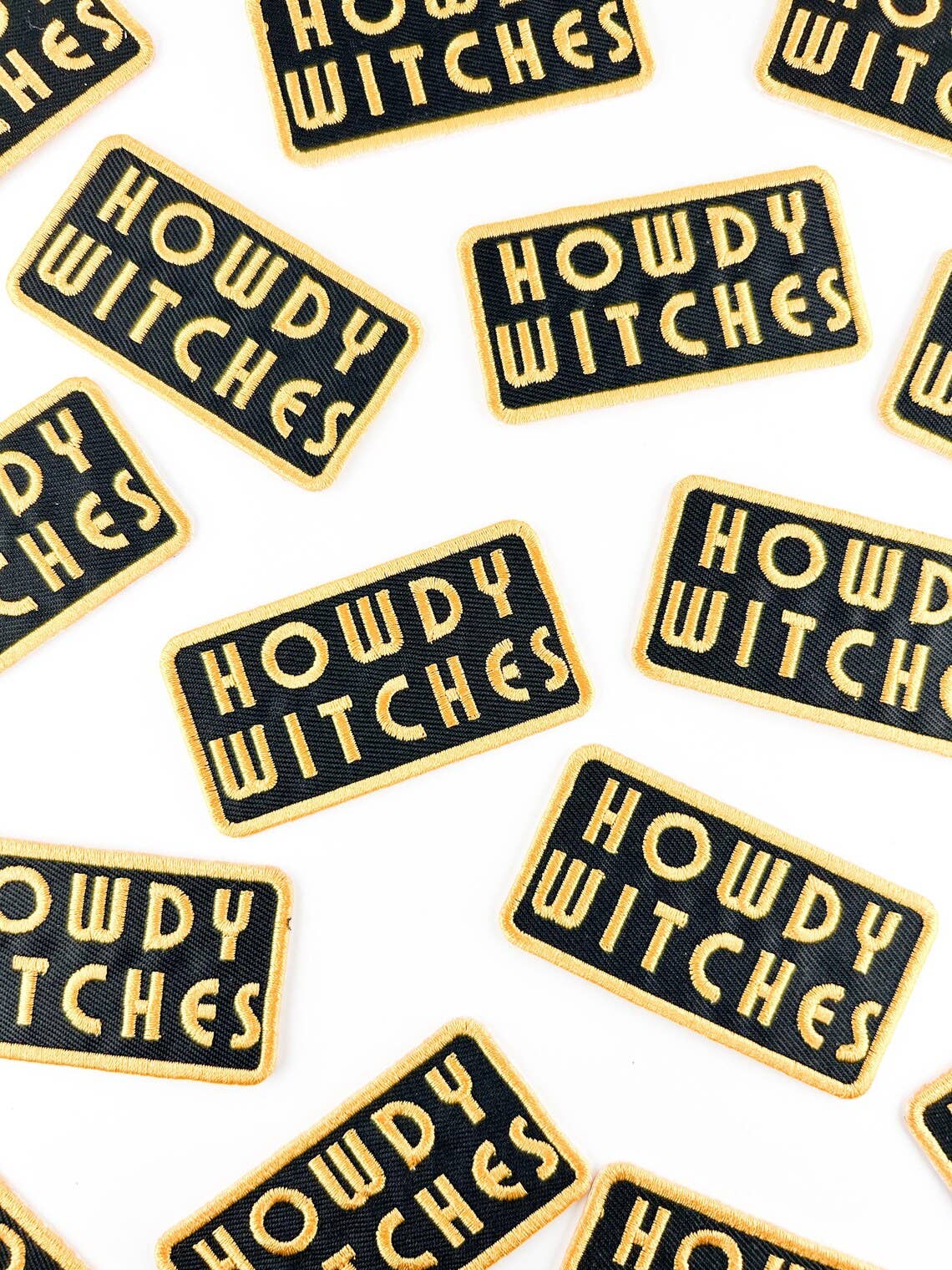Howdy Witches - Embroidered Iron-On Patch