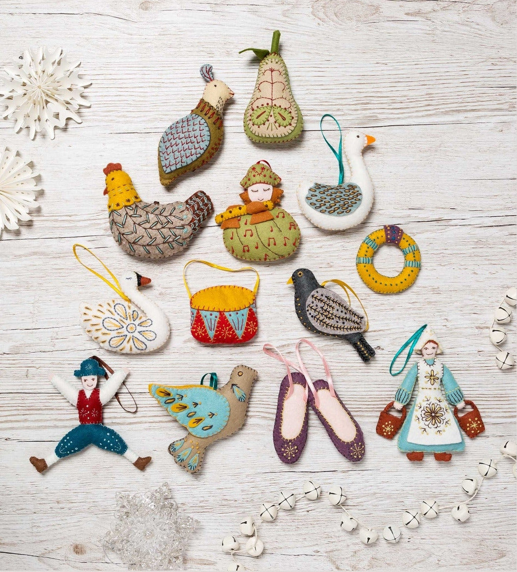 12 Days of Christmas Felt Kit By Corinne Lapierre