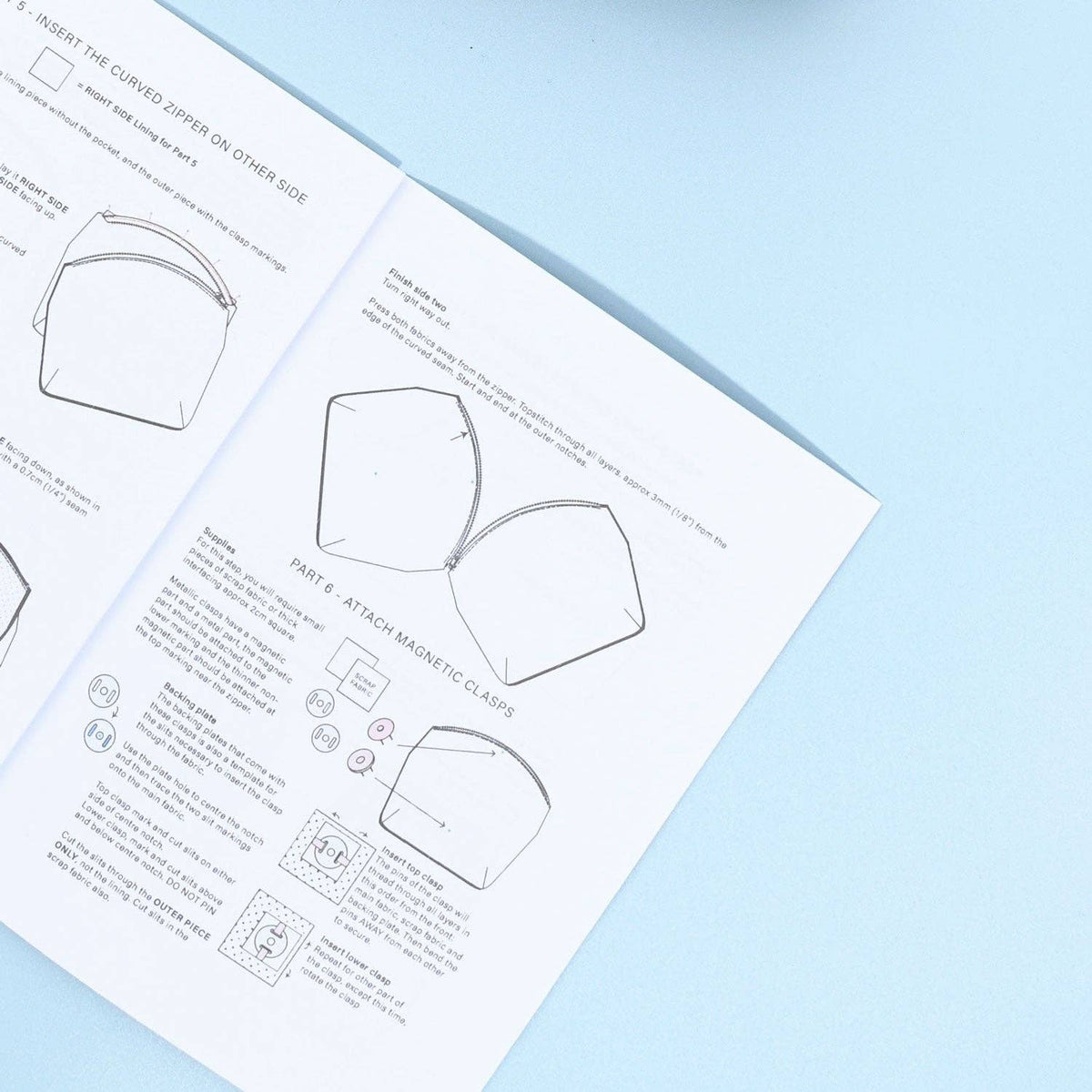 Arch Clutch Printed Sewing Pattern by KATM