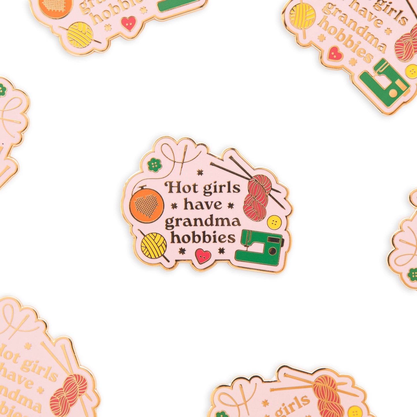 Hot Girls Have Grandma Hobbies - Magnetic Needle Minder by Sarah Hearts