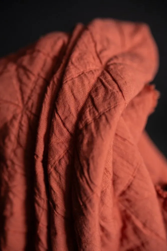 Orange Spritz Cotton Jacquard - Merchant & Mills (Per ½ Meter)