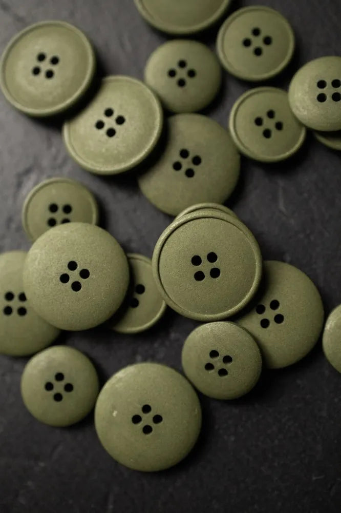 Campania Green Hemp Buttons (15mm or 20mm) - Mechant & Mills