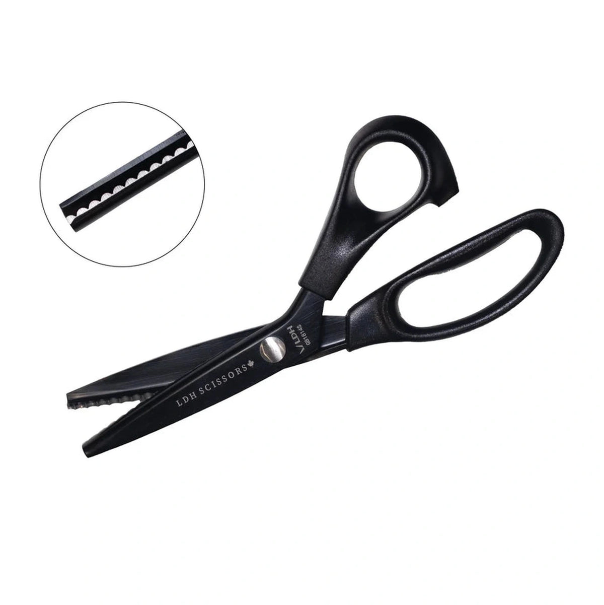 Midnight Edition Lightweight Scalloped Pinking Shears - LDH