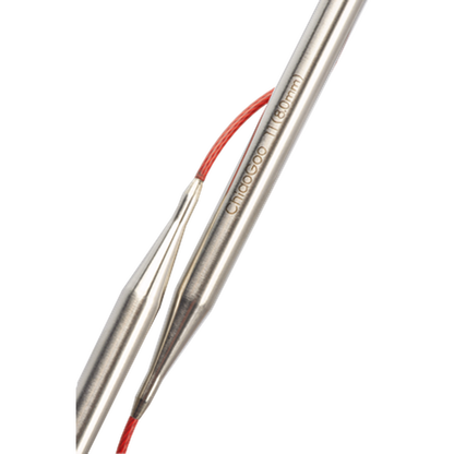 ChiaoGoo RED Lace™ Stainless Steel Fixed Circular Needles – 32" / 80cm