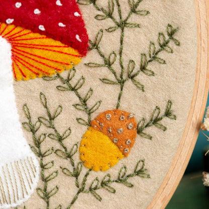 Toadstool Appliqué - Embriodery Craft Kit