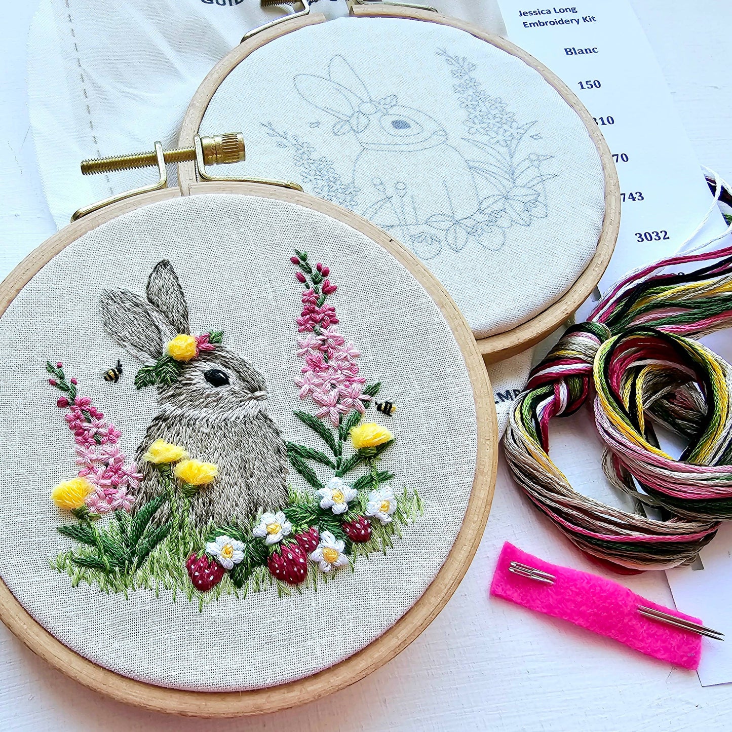 Berry Patch Bunny -  Embroidery Kit