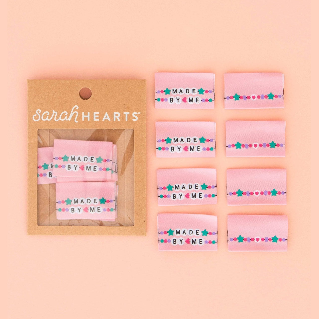 Made by Me Friendship Bracelet - Sewing Woven Labels by Sarah Hearts