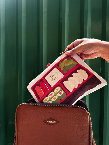 Foodie Canvas Zipper Pouches by Maivan Goodies Co.