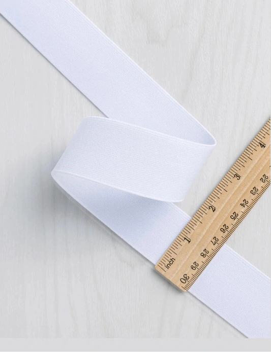 No Roll Woven Elastic - Various Widths - (Per 1 Meter)